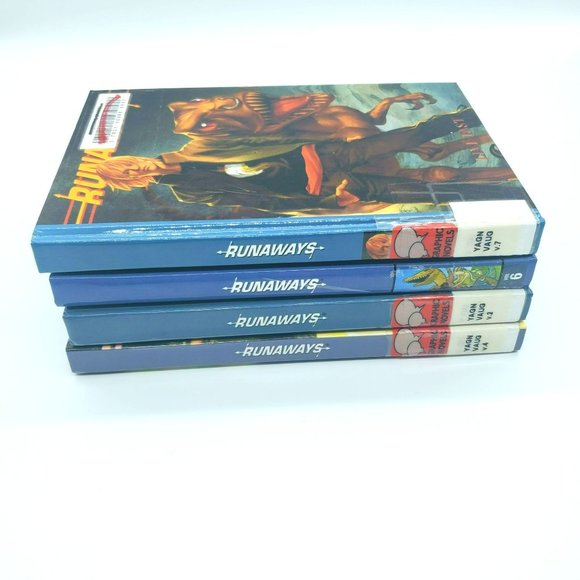 RUNAWAYS Vol 2,4,6, and 7 Graphic Novels Lot of 4 Hardcovers Joss Whedon Ex-Libr - Picture 3 of 8